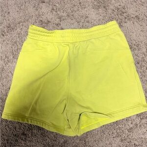 lululemon athletica Neon Yellow Athletic Shorts